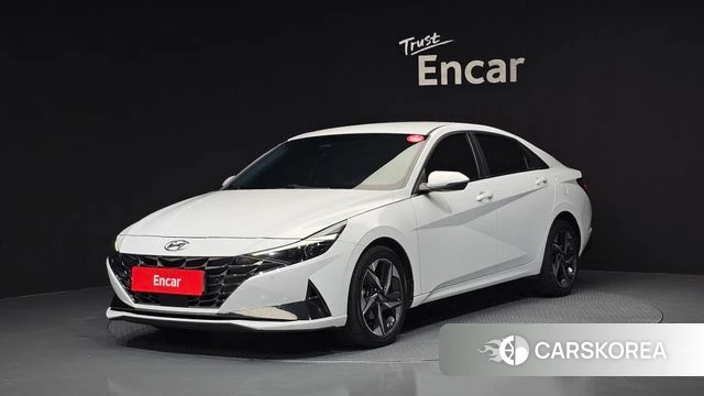 Hyundai Avante (CN7) 2021 Белый из Кореи