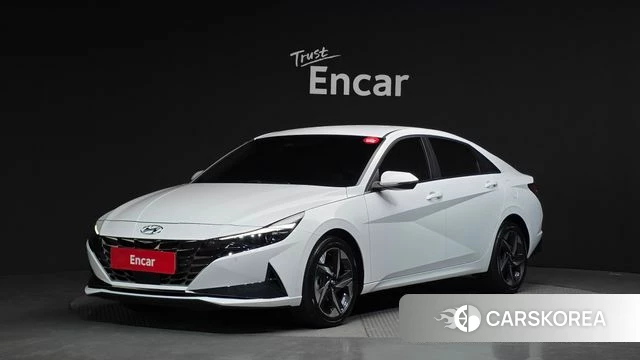Hyundai Avante (CN7) 2022 Белый из Кореи