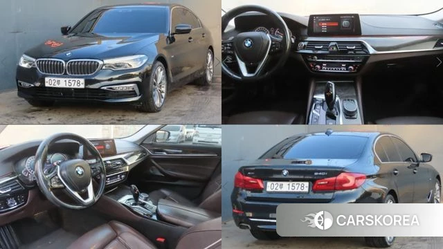 BMW 5 Series (G30) 2018 Черный из Кореи