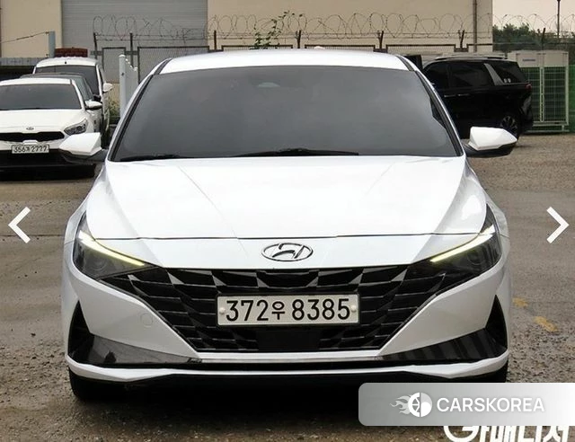 Hyundai Avante (CN7) 2021 Белый из Кореи