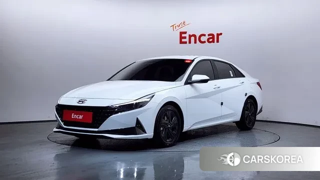 Hyundai Avante (CN7) 2023 Белый из Кореи