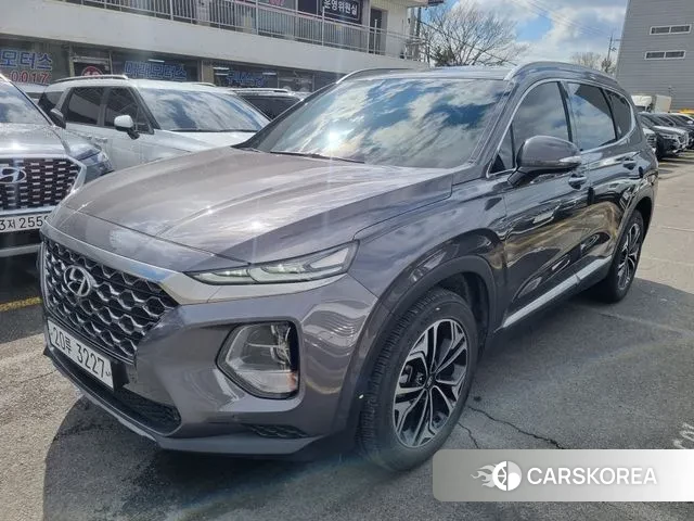 Hyundai Santa Fe TM 2018 Серебристо-серый из Кореи