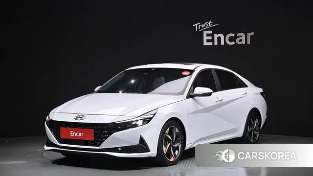 Hyundai Avante (CN7) 2022 Белый из Кореи