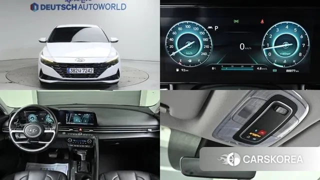 Hyundai Avante (CN7) 2021 Белый из Кореи