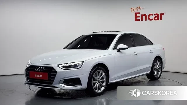 Audi A4 (B9) 2023 Белый из Кореи