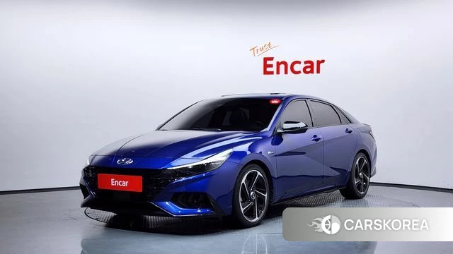 Hyundai Avante (CN7) 2021 Синий из Кореи