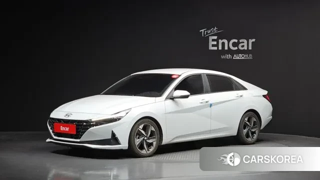 Hyundai Avante (CN7) 2021 Белый из Кореи