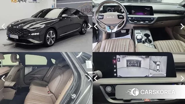 Kia K8 Hybrid 2021 Черный из Кореи