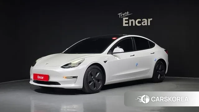Tesla Model 3 2021 Белый из Кореи