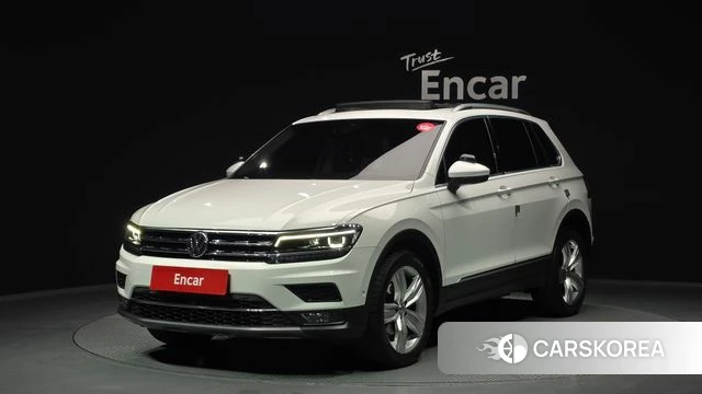 Volkswagen Tiguan second Generation 2020 Белый из Кореи