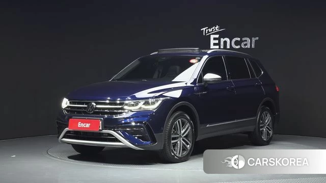 Volkswagen Tiguan Allspace 2023 Синий из Кореи