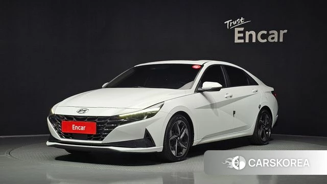 Hyundai Avante Hybrid (CN7) 2020 Белый из Кореи
