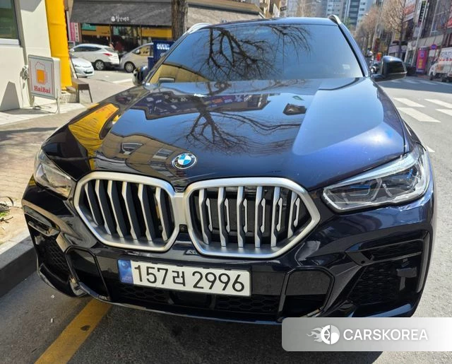 BMW X6 (G06) 2022 Черный из Кореи