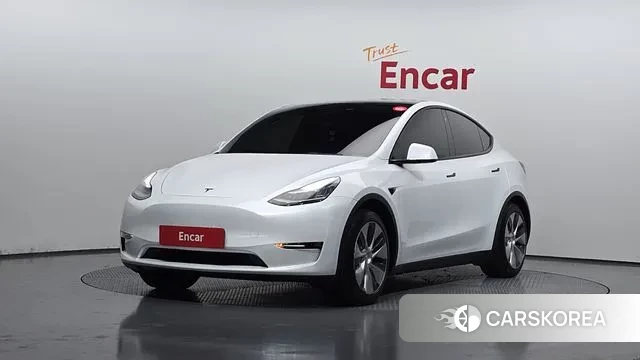 Tesla Model Y 2021 Белый из Кореи