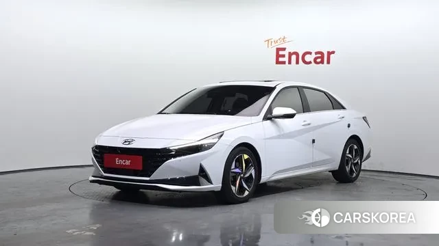 Hyundai Avante (CN7) 2021 Белый из Кореи