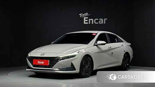 Hyundai Avante Hybrid (CN7) 2022 Серебристо-серый из Кореи