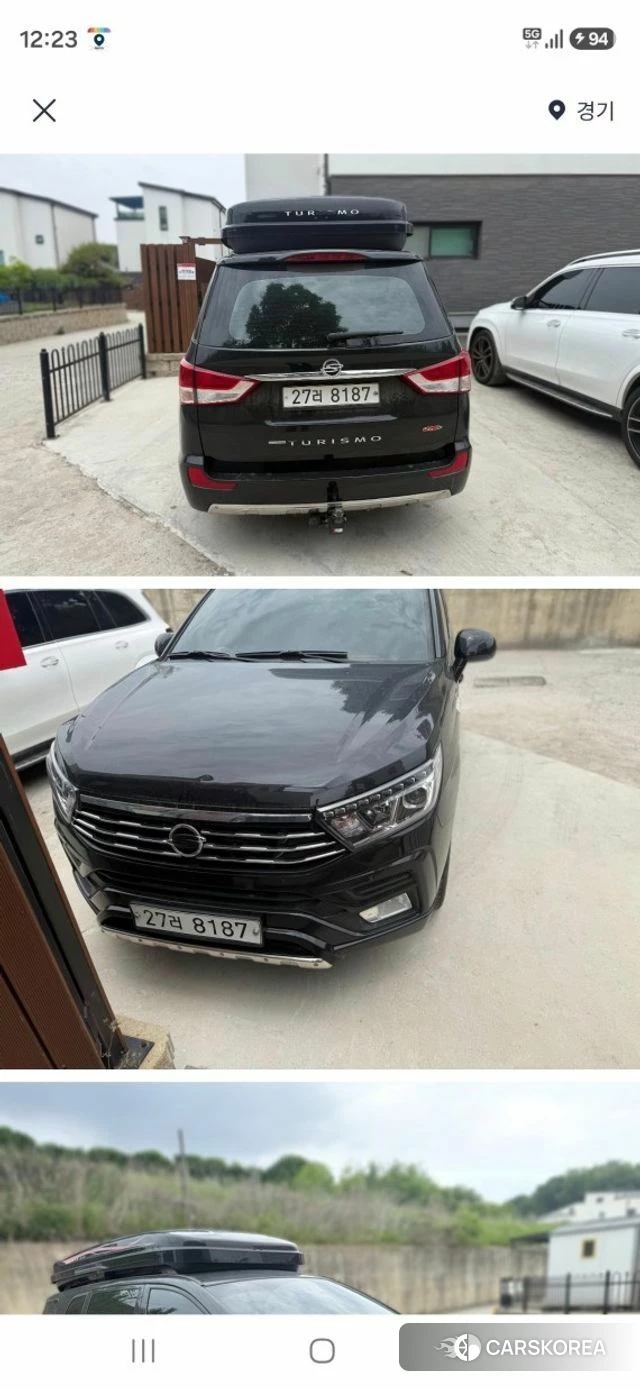 Ssangyong Korando Turismo 2018 Черный из Кореи