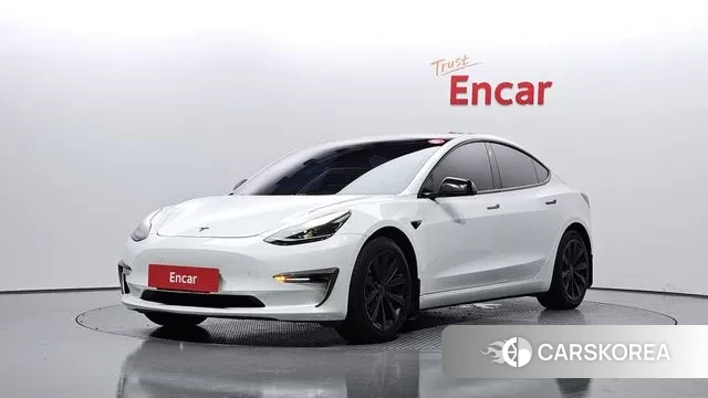 Tesla Model 3 2021 Белый из Кореи