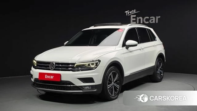 Volkswagen Tiguan second Generation 2020 Белый из Кореи