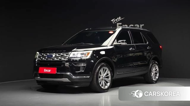Ford Explorer 2018 Черный из Кореи