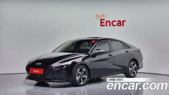 Hyundai Avante (CN7) 2022 Черный из Кореи