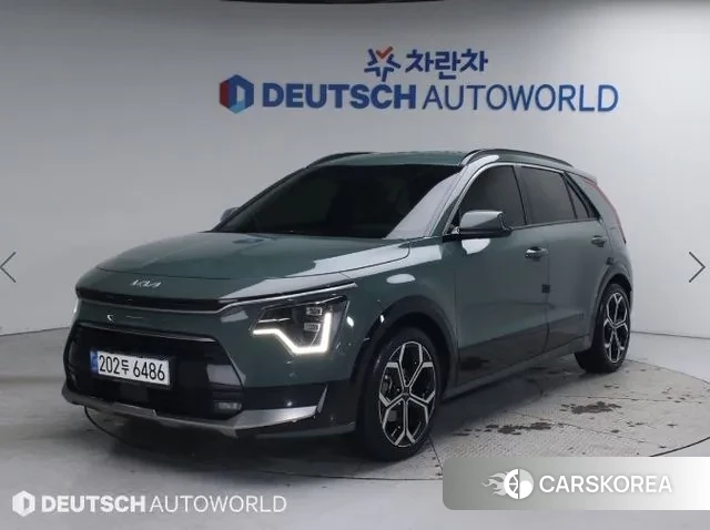 Kia Di Ol Nu Niro 2022 Зеленый из Кореи