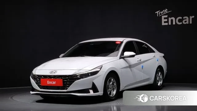 Hyundai Avante (CN7) 2021 Белый из Кореи