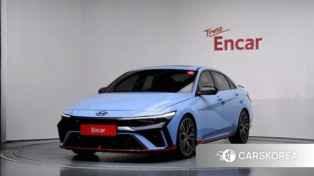 Hyundai The New Avante (CN7) 2023 Небесно-голубой из Кореи