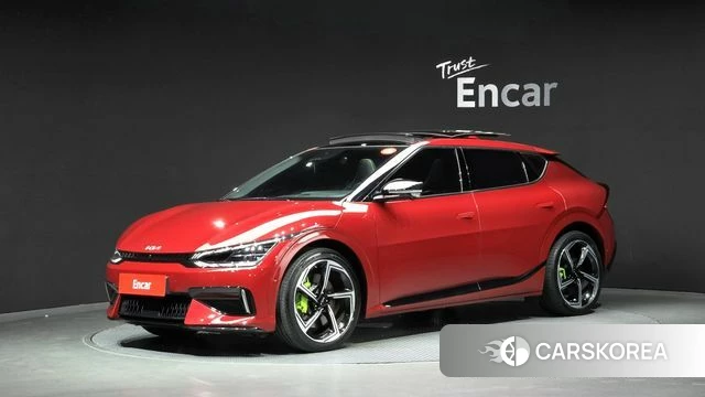 Kia EV6 2022 Красный из Кореи
