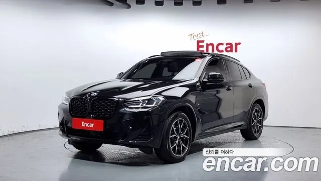 BMW X4 (G02) 2022 Черный из Кореи