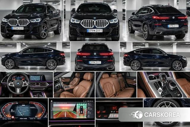 BMW X6 (G06) 2022 Черный из Кореи