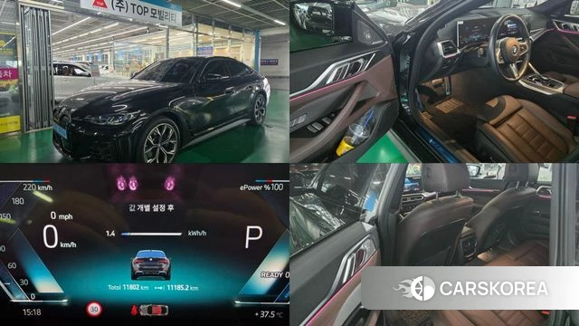 BMW i4 2024 Черный из Кореи