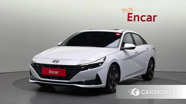 Hyundai Avante (CN7) 2021 Белый из Кореи
