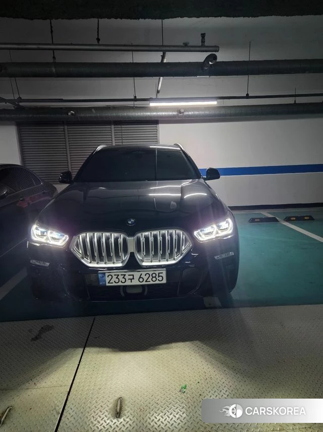 BMW X6 (G06) 2021 Черный из Кореи