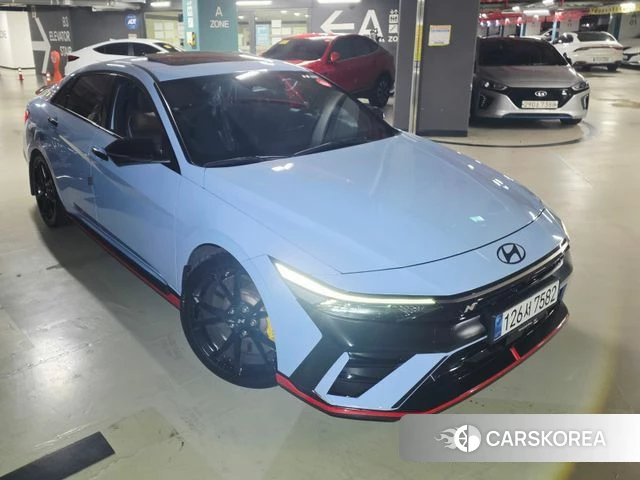 Hyundai The New Avante (CN7) 2023 Небесно-голубой из Кореи