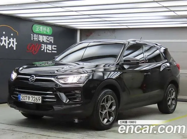 Ssangyong Beautiful Korando 2021 Черный из Кореи