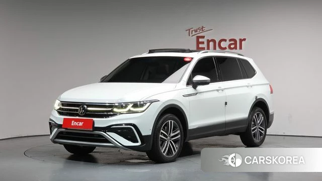 Volkswagen Tiguan Allspace 2023 Белый из Кореи
