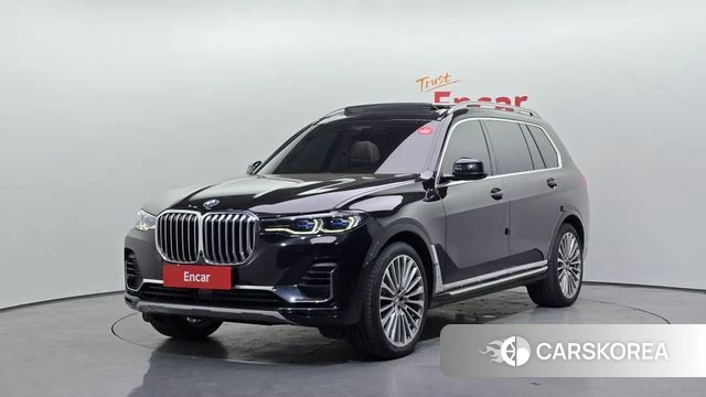 BMW X7 (G07) 2021 Черный из Кореи