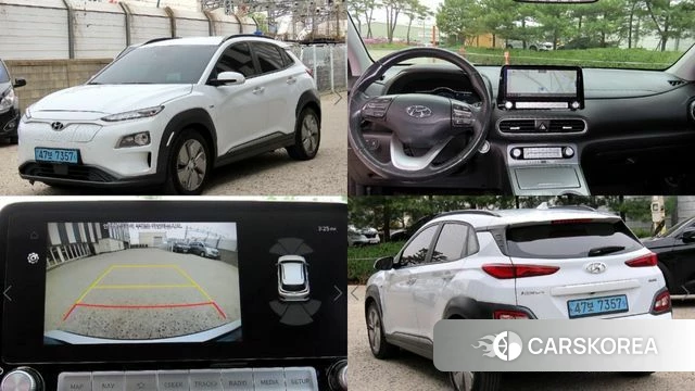 Hyundai Kona Electric 2020 Белый из Кореи