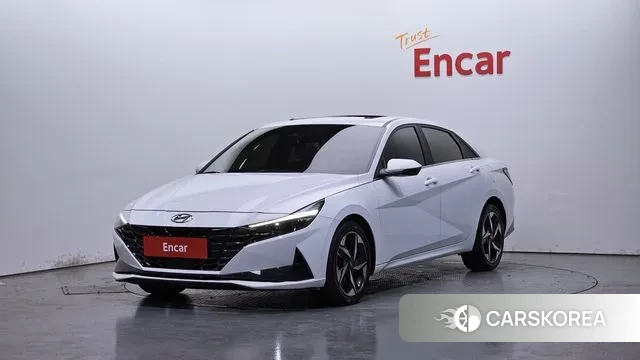 Hyundai Avante (CN7) 2021 Белый из Кореи