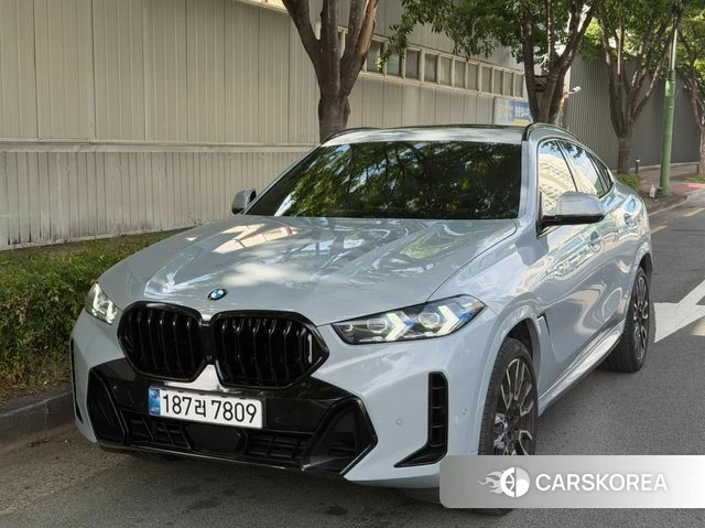 BMW X6 (G06) 2024 Небесно-голубой из Кореи