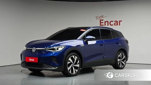 Volkswagen ID.4 2023 Синий из Кореи