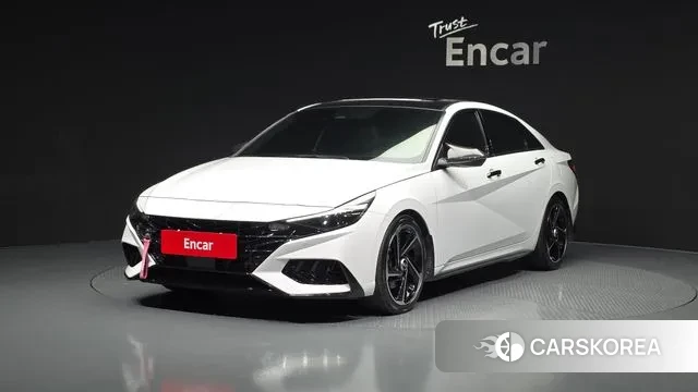 Hyundai Avante (CN7) 2021 Белый из Кореи