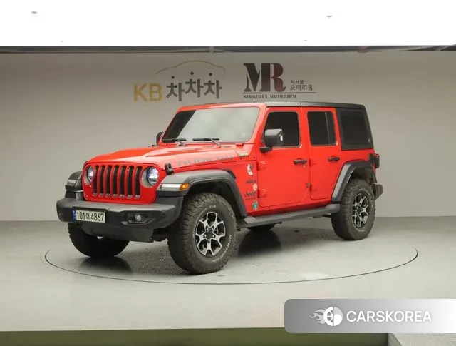 Jeep Wrangler (JL) 2021 Красный из Кореи