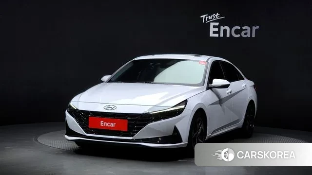 Hyundai Avante (CN7) 2020 Белый из Кореи
