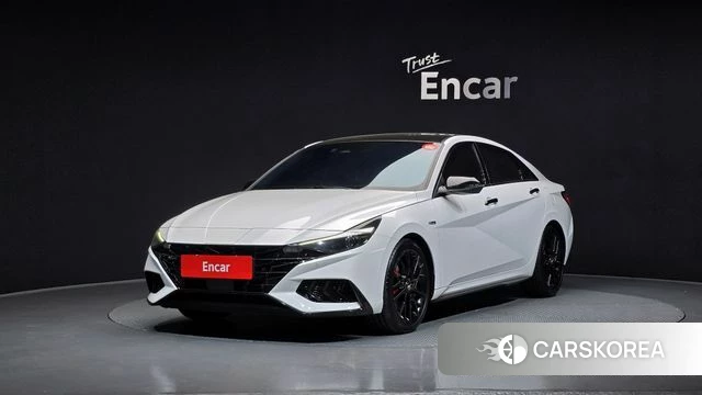 Hyundai Avante (CN7) 2021 Белый из Кореи