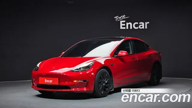 Tesla Model 3 2021 Красный из Кореи