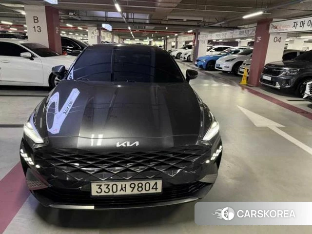 Kia K8 Hybrid 2022 Черный из Кореи