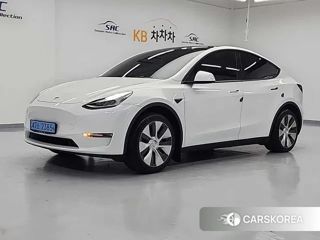 Tesla Model Y 2021 Белый из Кореи