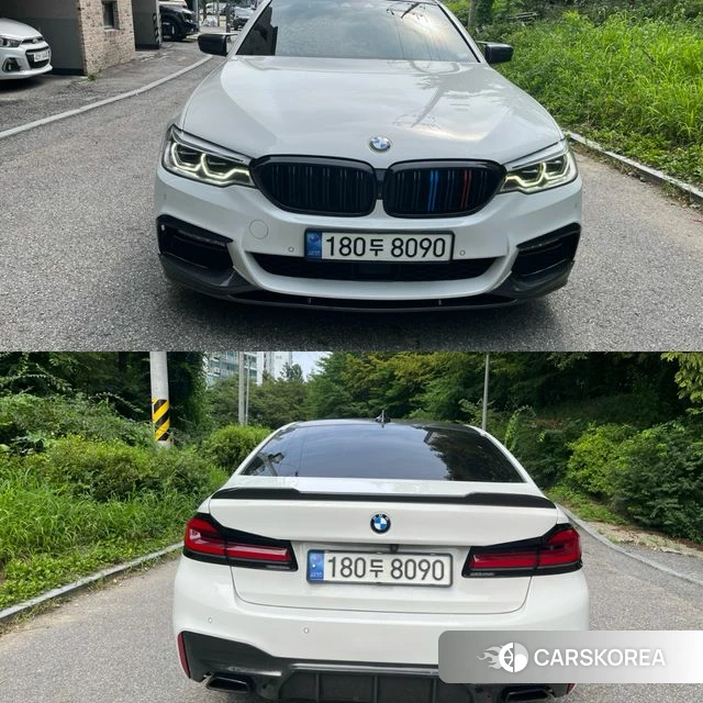 BMW 5 Series (G30) 2018 Белый из Кореи